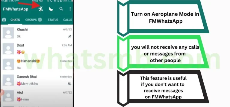 FM Whatsapp aero plane mode