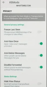 kb whatsapp features